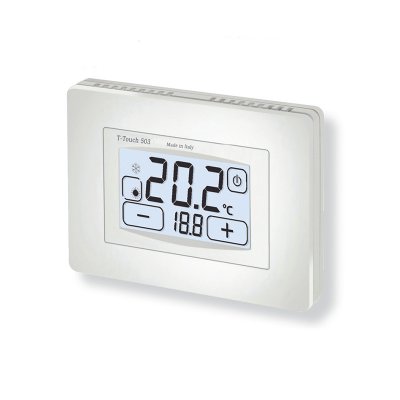 T-TOUCH 503 TERMOSTATO ESTERNO TOUCH SCREEN BIANCO