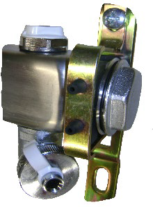 COLLETTORE ACCIAIO INOX Ø 1 X 4 ATTACCHI  L = 285 MM